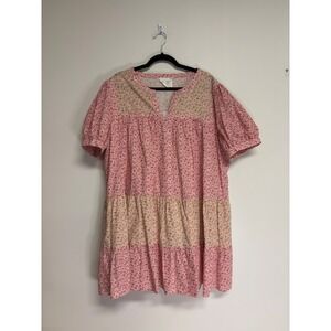 Hyacinth House Multi Pink Floral Hana Mini Dress Women's Size XXL